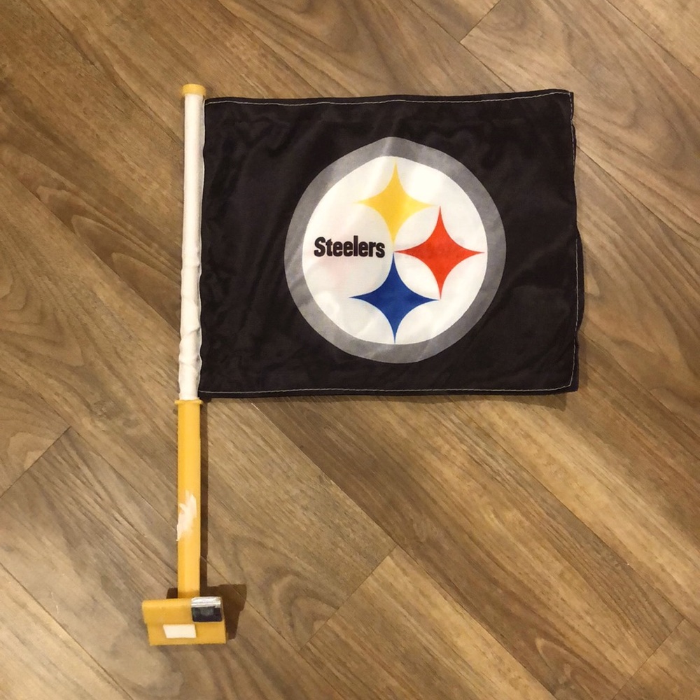 Steelers Window Car Flag